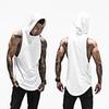 Muscleguys Running Hooded Vests Summer Mens Gym Clothing Cotton Patchwork Mesh Fitness Sleeveless Shirt Bodybuilding Stringer Tank Tops