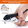 A34R Hole Punch Single Hole Hole Punch, Heavy Duty Hole Punch Single, Portable Handheld Long Hole Hole Punch