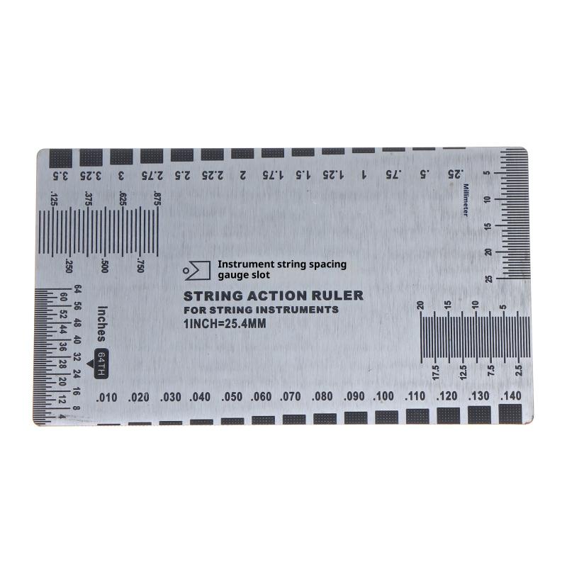 

Stainless Steel String Ruler String Action Gauge Ruler Guitar Bass Instrument Repair Tool For Luthiers For Guitar Ukulele Bass 1
