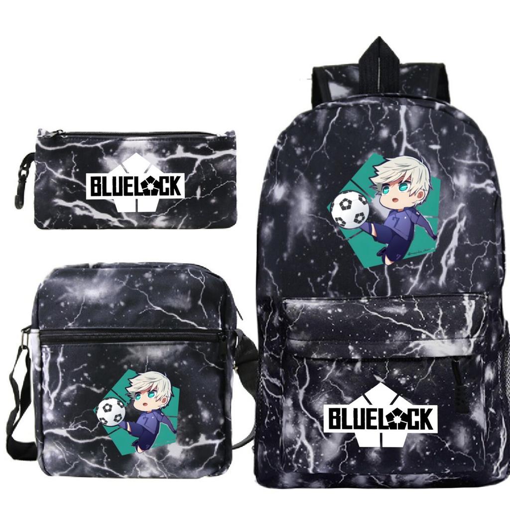 Japanese Cartoon Peripheral Printing Children'S Schoolbag, Primary And Secondary School Student Stationery Set, Shoulder Backpack Three-Piece Set