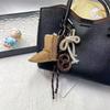 Yogodlns Cute Snow Boots Phone Bag Pendant Chain Accessories Aesthetic Shoes Heart Shape Decoration Charm Keychain Gift