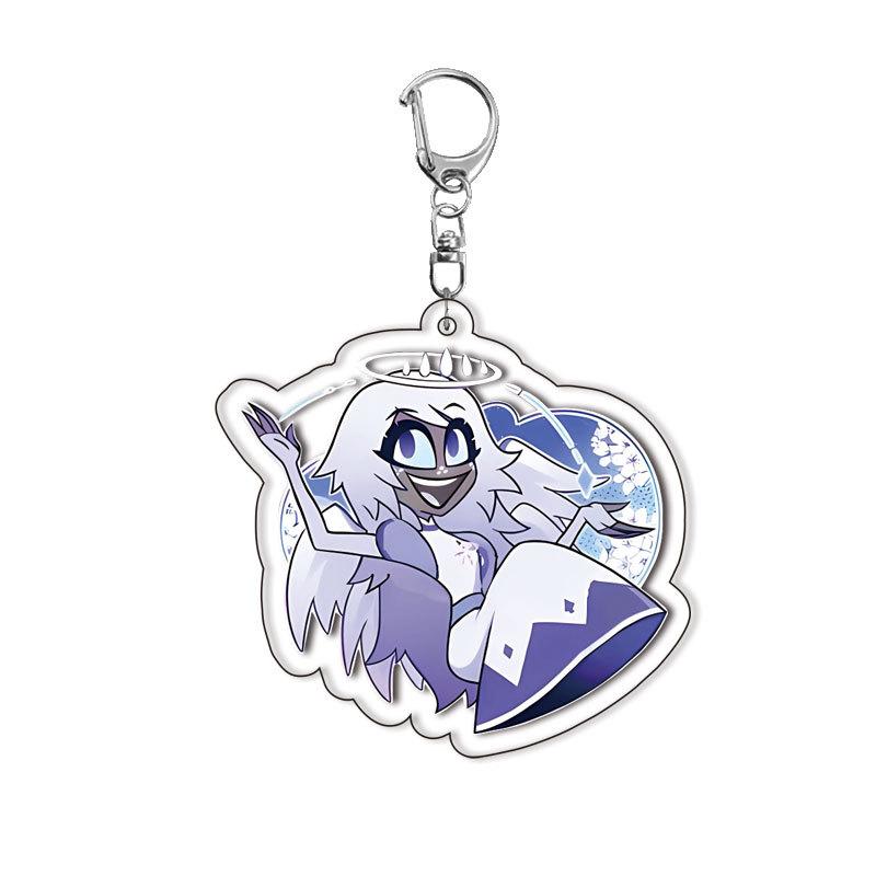 

New Anime Figure Acrylic Keychain Model Plate 1pc Alastor Sign Backpack Pendant Key Chain Game Fans Gift Ornaments