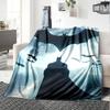 Batman Theme Printed Blanket - Perfect for Couch, Bed, Travel & Outdoor Use | Machine Washable, Cozy & Durable.