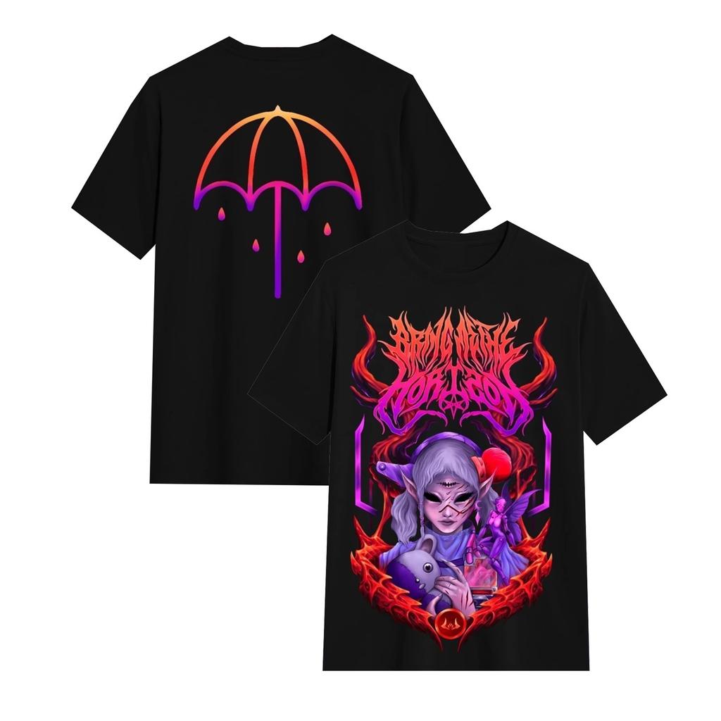 Bring Me The Horizon Bands Black Metal Dark Animestyle Trendy Short Tshirt