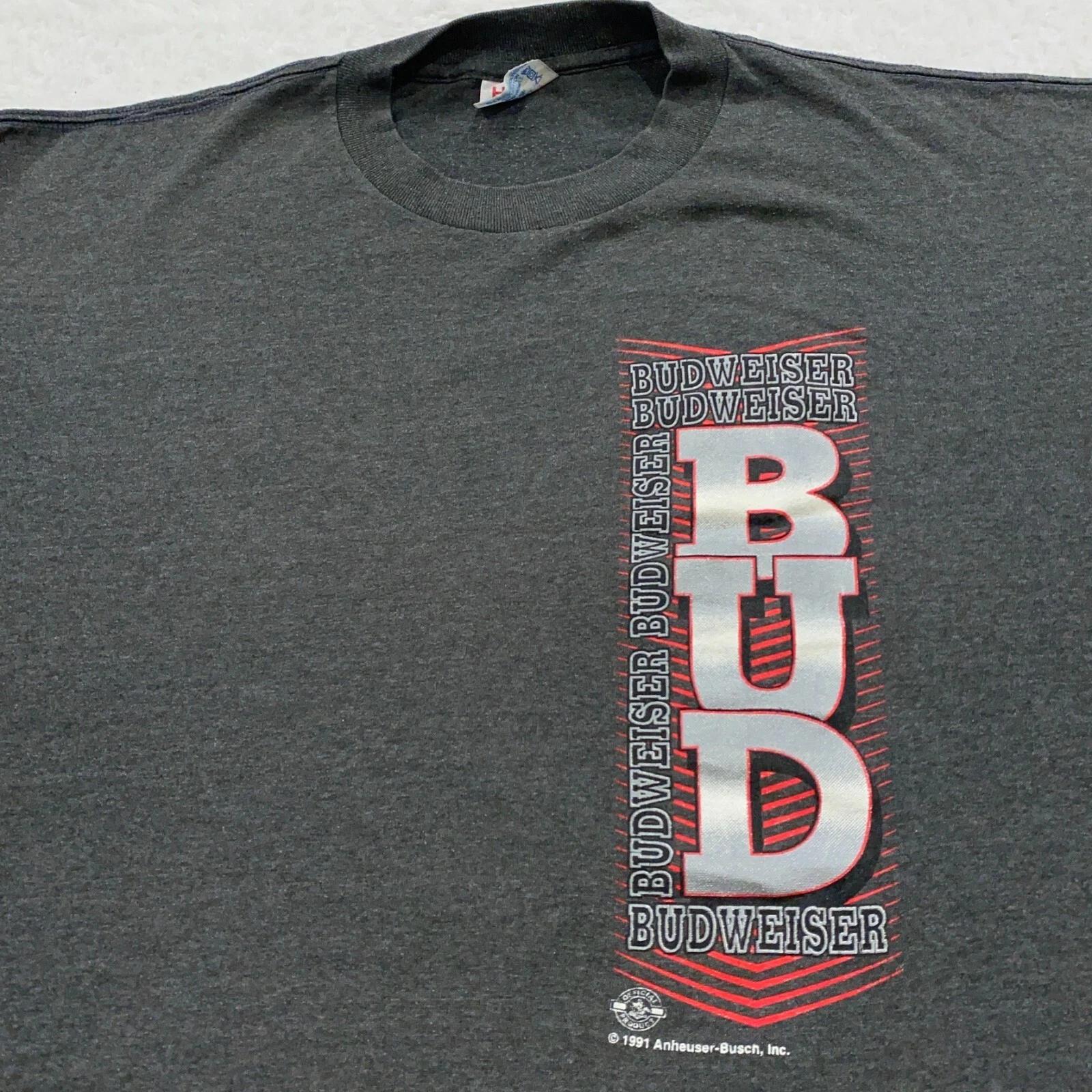 

vintage 90s BUDWEISER BEER T-Shirt 2XL single stitch soft 90s S