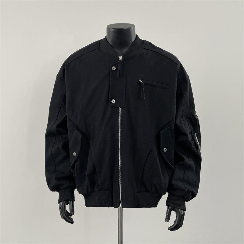 Men s Retro Workwear Pilot Jacket - Autumn 2025 Trendy Cleanfit Baseball Style 2XL