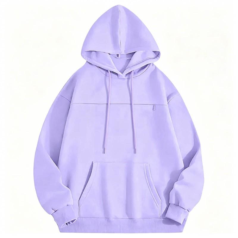 Pet Cat Pocket Hoodie Fleece Lined Casual Winter Sweatshirt Coat Loose Fit Long Sleeve Youth Women