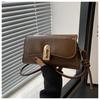 Pu Small Square Crossbody Bag With Stitching For Daily Casual Wear