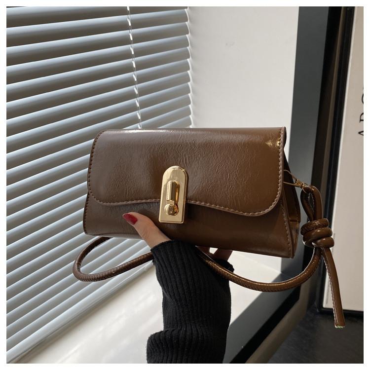Pu Small Square Crossbody Bag With Stitching For Daily Casual Wear