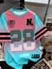 2026 Summer Children's Number Digital Print Pattern Sports American Style Top Round Neck Short Sleeve Cute T-Shirt Girls Clothes