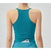 Womens High-Elastic Quick-Dry Yoga Tank Top With Built-in Bra Support Running Pilates Gym Workout