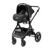 YAZOCO - 3-in-1 Kombikinderwagen - Mit Babywanne-Autositz - Bis 15 kg - Schwarz
