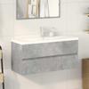 VidaXL Bathroom Furniture Set 2 Pcs Concrete Grey 3324917