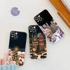 Anime Weihnachtsmann Rentier Weihnachtsbaum Handyhülle für iPhone 11 12 13 14 15 16 17 Pro Max Plus Transparente Rückseite