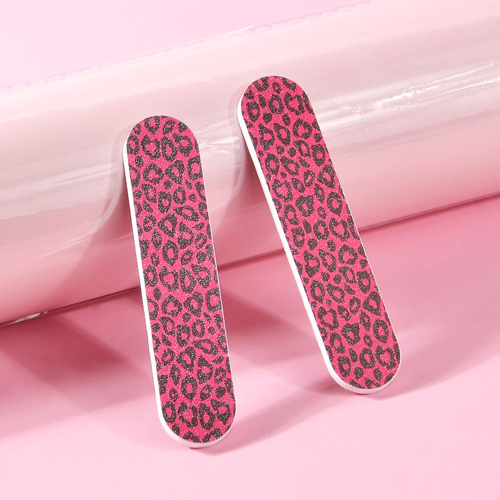 100PCS 9cm Mini Colorful Nail File Double Sided Emery Boards Small Nail File Trimming Tool Manicure Pedicure Tools Wholesale