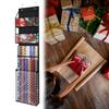 Christmas Gift Wrapping Paper Organizer, Holiday Decorations Storage Bag, Wall-mounted Various Festivals Storage Xmas Clearan