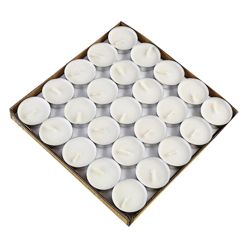 Round Boxed Candles for Tabletop Decoration and, 50 Pack