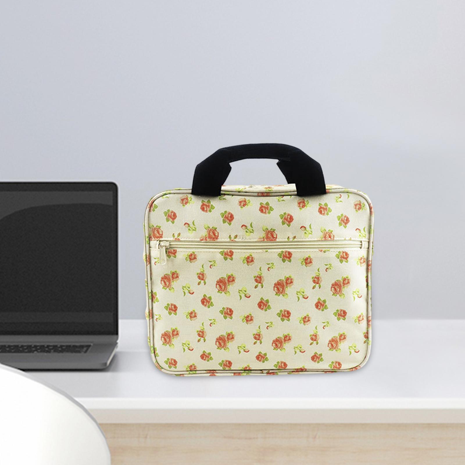 

Storage Bag for Embroidery Kits and Tools with Pockets for Knitting