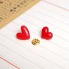 2pcs Red Love Brooch, Light and Cute Accessory, Can Be Used As Backpack and Clothing Accessory, Suitable for Daily Wear, Party