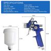 Professional 0.8/1.0mm Nozzle 125ml Mini Pneumatic Spray Gun For Car Painting Repair Pneumatic Spray gun Mini spray gun