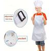 Kids Chef Hat And Apron Set For Cooking Baking Painting, Adjustable Kids Aprons And Chef Hats Set, White