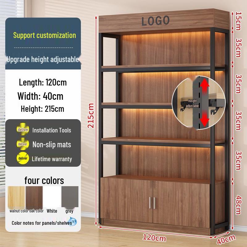 Multi-layer Shelving Unit for Cosmetics, Snacks & Stationery Display