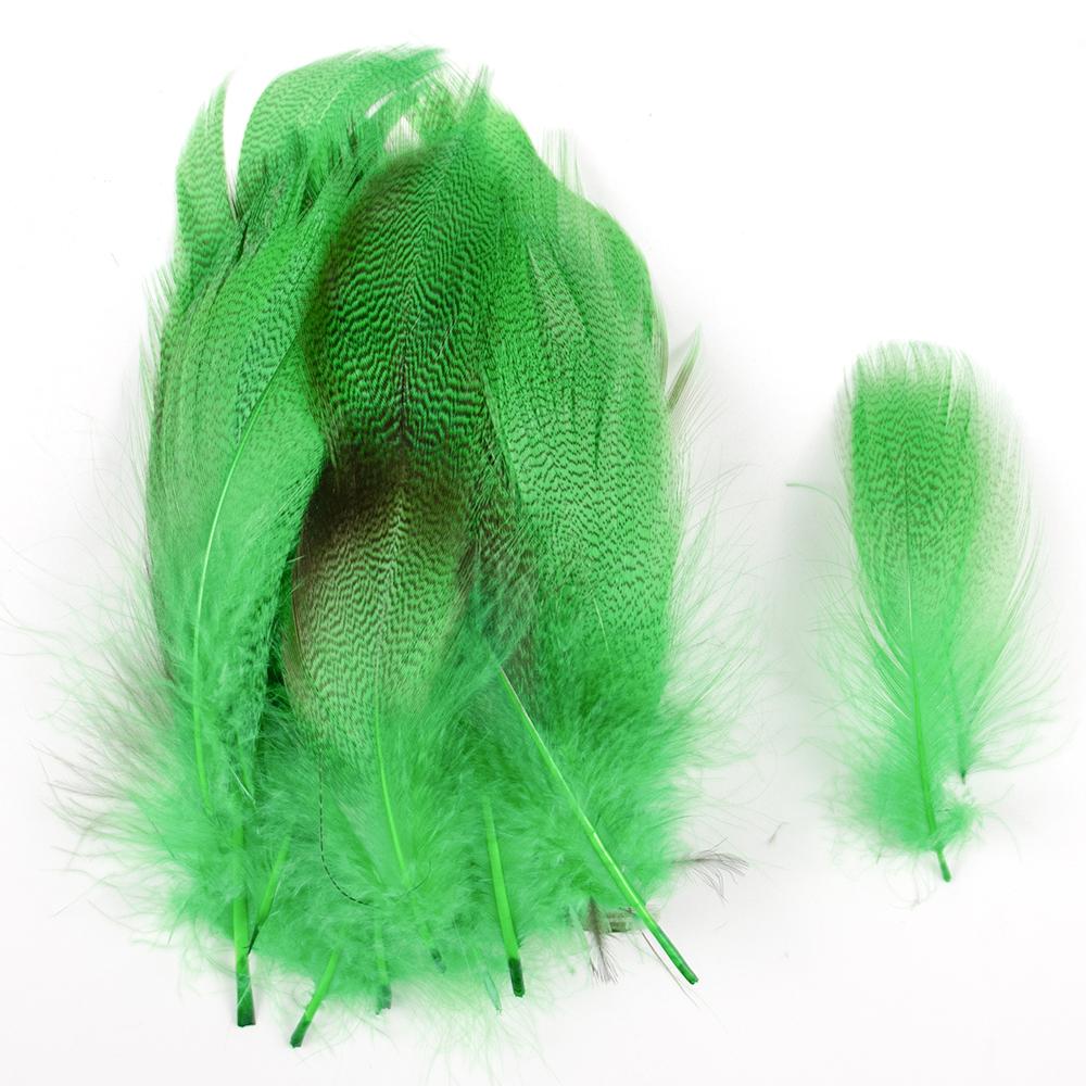 50Pcs Duck Feathers Pack Finely Spotted Mallard Flank Feathers Hand Selected Teal Duck Feathers Wings&Tails Fly Tying Material