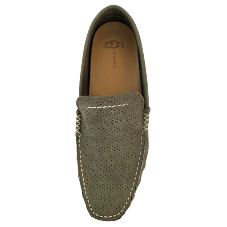 UGG HENRICK STRIPE PERF Gommino Loafers Men's Moss Green 1014642-MSG