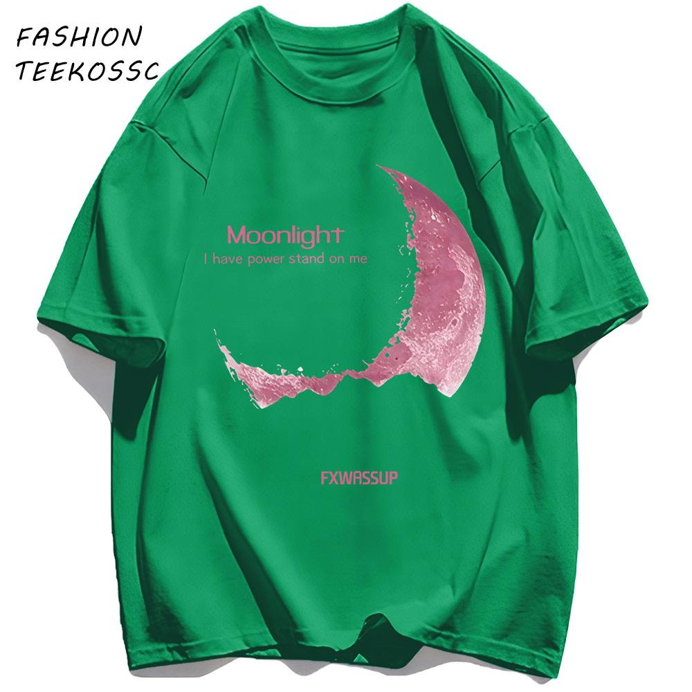 Moonlight I Have Powe Stand On Me Man TShirts Cotton Basics T Shirt Hip Hop Summer Unisex Clothing Loose AllMatch Streetwear