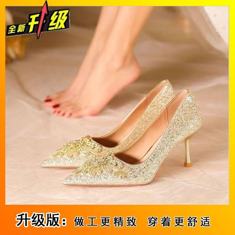 Nischendesign flacher Mund Stiletto High Heels Damen 2025 Frühling und Sommer neu hochwertig bequem nicht müde Füße Einzel Schuhe Damen