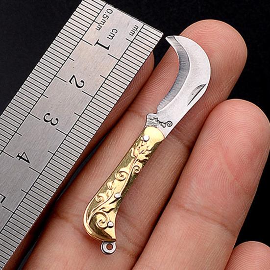 Mini cuțit de buzunar ascuțit, practic, pliabil, cu duritate ridicată