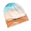 Tranquil Soft Sand Beach And Blue Ocean Abstract Adult Knit Beanie with Easy Modern Style Fits Effortlessly Into Seasonal Wardrobes And Pairs Well Wit