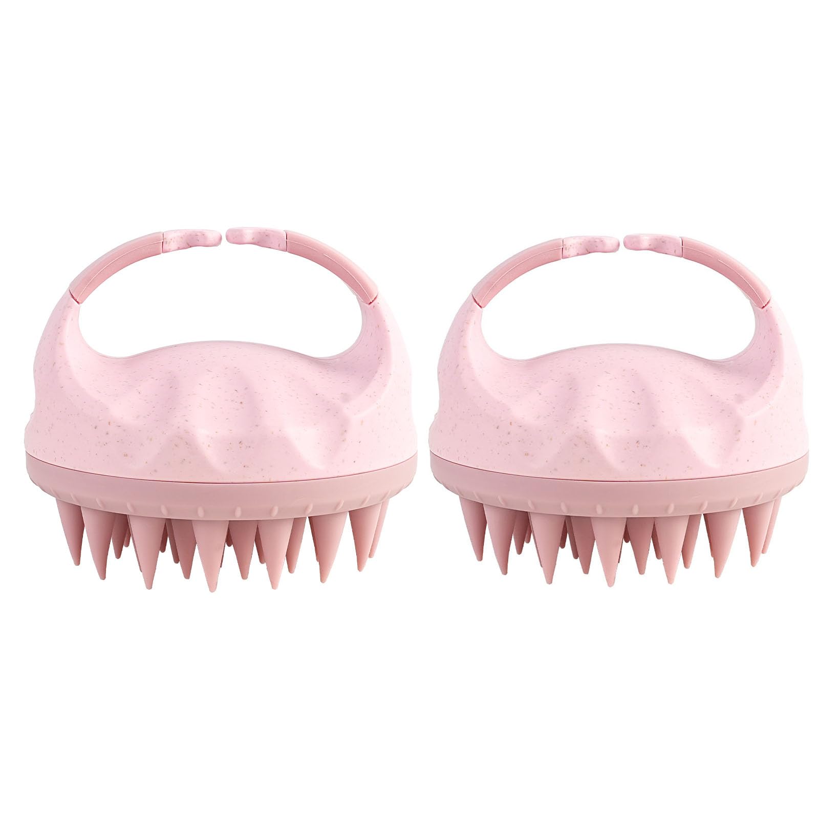 

WOVTE Массаж кожи головы Очищение кожи головы Силиконовая головка Унисекс Щетка, Щетка, Уход, Массажер, Использование на влажных/сухих волосах, (розовый (Набор 2))