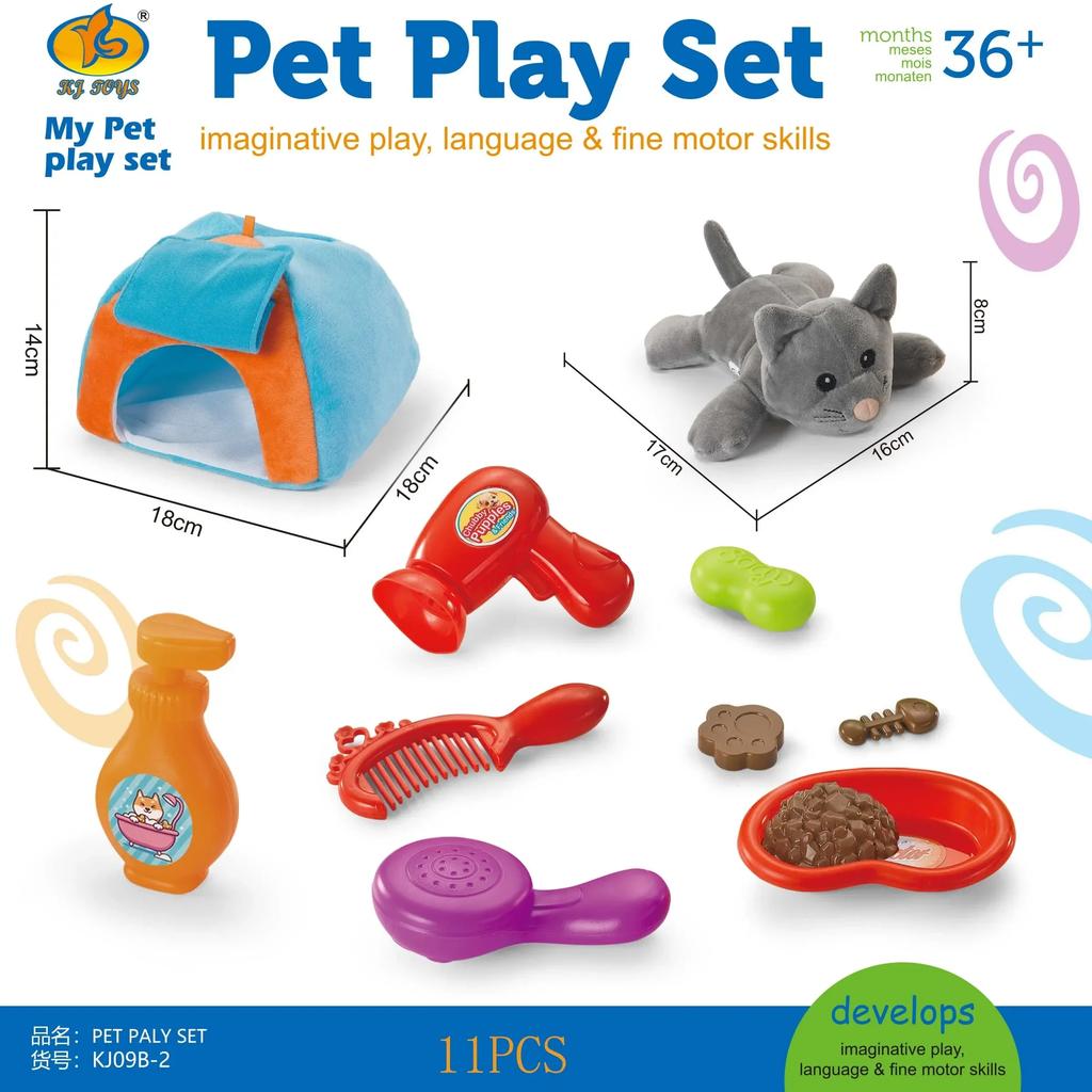 Melissa & Doug Examine and Treat Pet Vet Play Set - Kids Veterinary Play Set Kids Pet Haircut Play Set STEAM Toy Pretend Play
