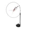 Removable Mini Free Hands With Bell Sucker Feather Bird Simulation Bird Cat Toy Cat Stick Toy Wand Toy Cat Supplies