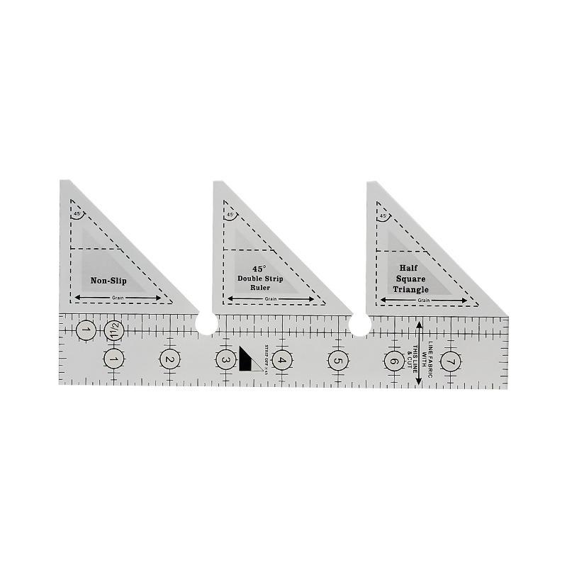 Clothing Quilting Acrylic Triangle Ruler  45° Home Design Hand Sewing Bilateral Ruler