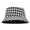 Summer Qiandongge Fashion Print Double-sided Bucket Hat Women's Tide Outdoor Versatile Sun Hat Travel Vacation Basin Hat