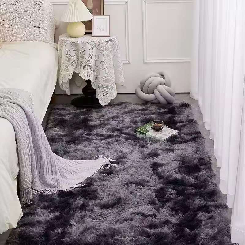 Tie-Dye Living Room Carpet Luxurious Fluffy Area Rug Soft Plush Polyester Carpet Home Decor Sofa Table Floor Mat