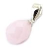 Les Trésors De Lily [N4030] - Silver Pendant 'Linda' Pale Pink Silver (rhodium-plated) - 13x8 Mm