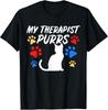 My Therapist Purrs Cat Lover Unisex T-Shirt - Gift For Friends