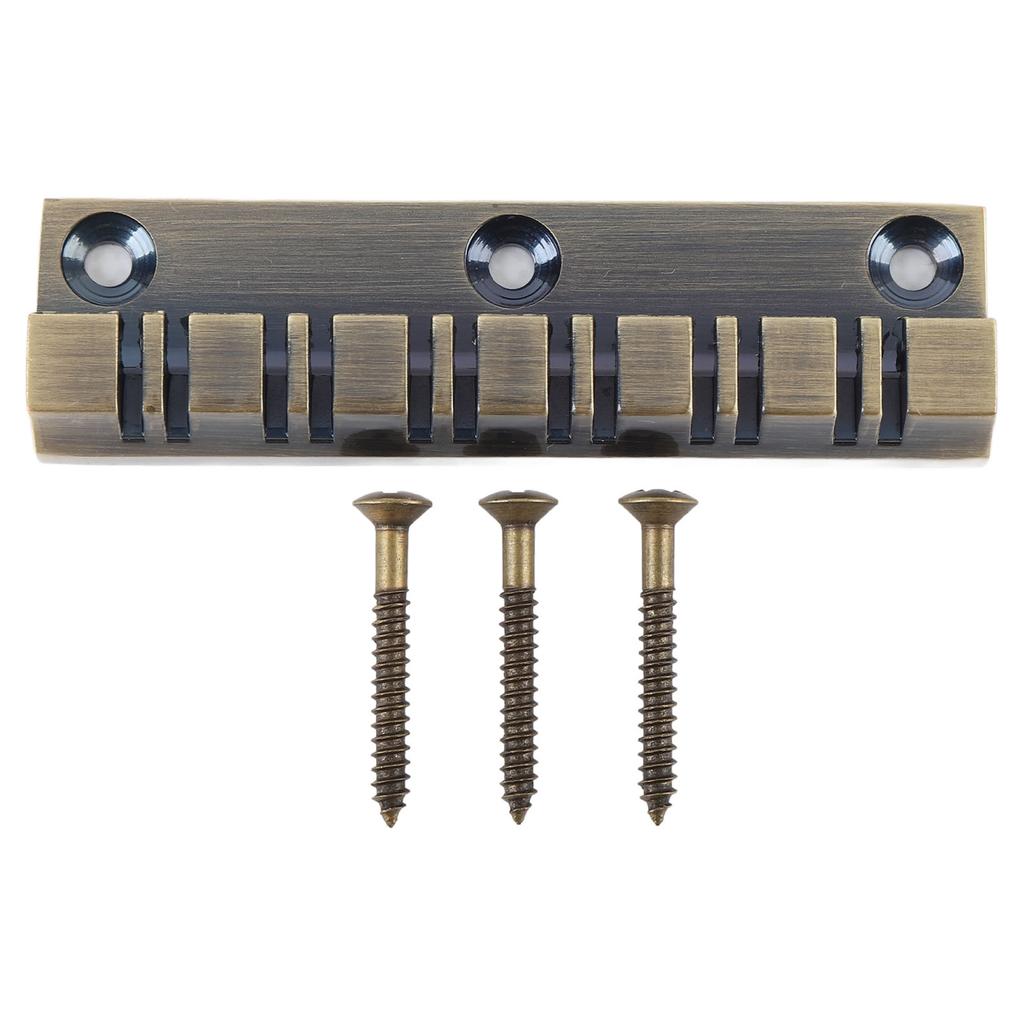 12 String Guitar Bridge Alloy Bronze Color Electric Guitar Bridge Replacement for LP EPI