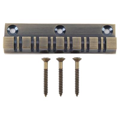 12-saitiger Gitarrensteg Legierung Bronze Farbe E-Gitarrensteg Ersatz für LP EPI