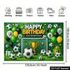 Football Theme Birthday Backdrop Banner,Suitable for Football-themed Birthday Parties.