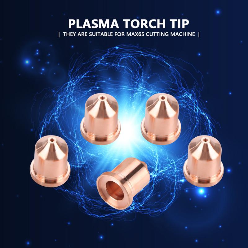 

Plasma Cutter Consumable Plasma Cutter Nozzles Torch Tips Consumables 220819 for MAX65 Cutting Machine Plasma Nozzle Tip