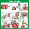 10PCS New Christmas Gift Father Christmas Elk Christmas Tree Pattern Money Draw Surprise Box Festive Small Gifts Party Supplies