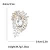 Elegant Crystal Alloy Brooch for Women's Suit