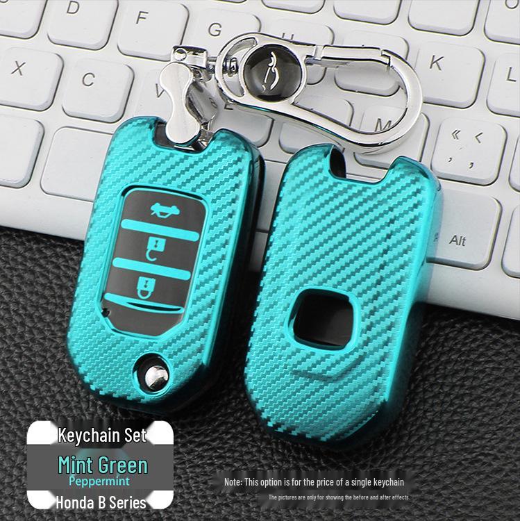 Honda B Type Carbon Fiber Texture TPU Car Key Case