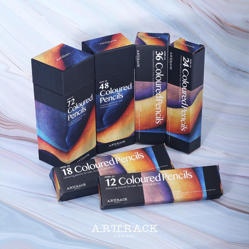 12/48/72 Colored Oil-Based & Water-Soluble Pencils/Markers Set for Drawing & Painting