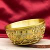 Brass Ruyi Treasure Basin Wealth Ornament - Home Decoration Copper Handicraft Money Box