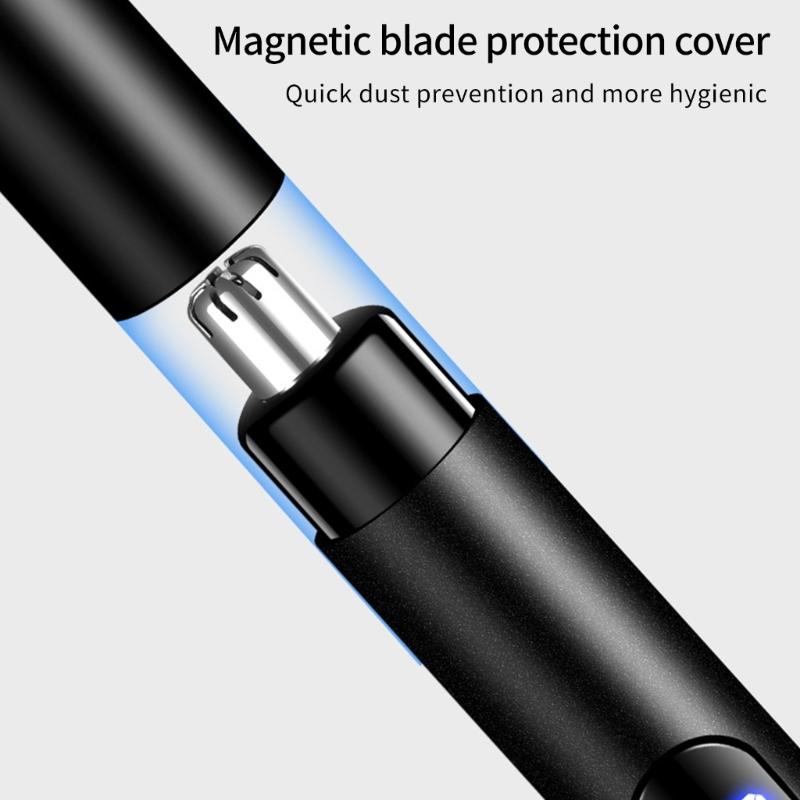 Multifunctional Portable Touch Operation Nose Hair Trimmer Plastic Texture Suitable for Quick Easy Discreet Trimming